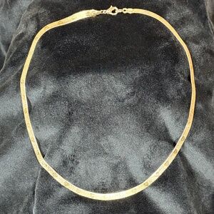 Vintage Textured Gold Necklace with embossed hearts